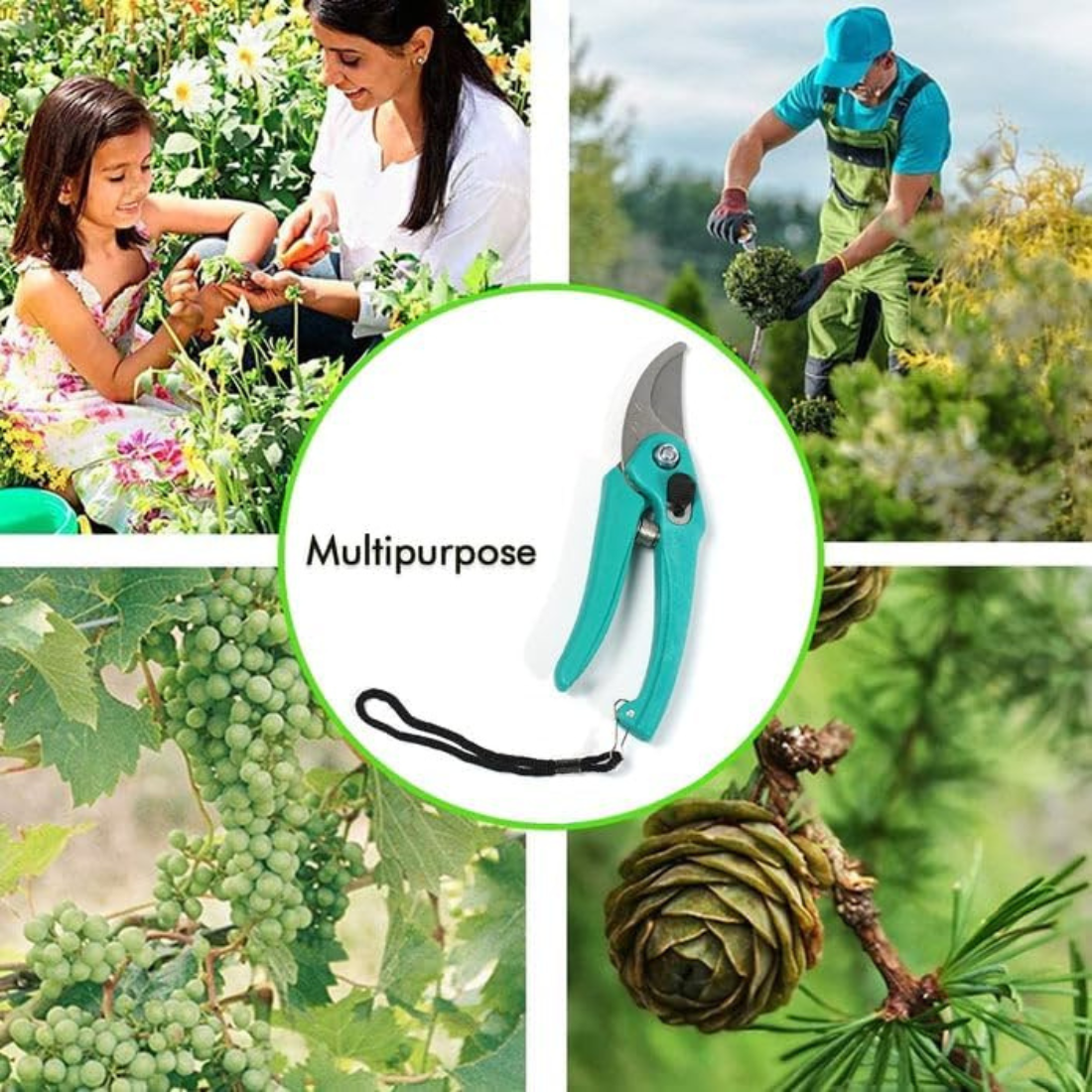 Heavy-Duty Garden Pruning Shears